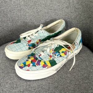 Vans Limited Edition Save our Planet World Map Sneakers Men’s 5 / Women’s‎ 6.5